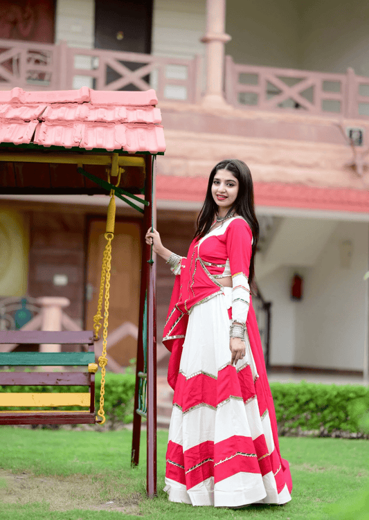 Gulnaar Rayon Cotton Lehenga Set