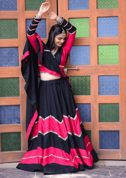 Rangrez Rayon Cotton Lehenga Set