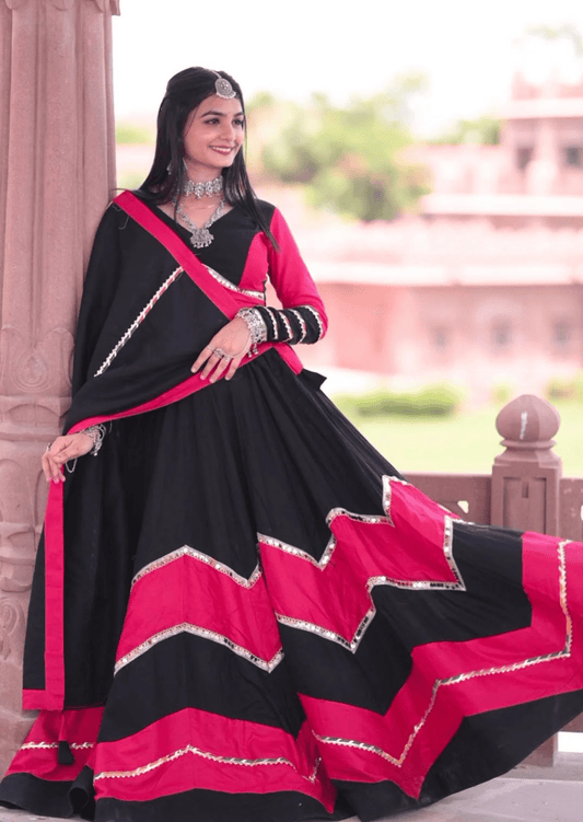 Rangrez Rayon Cotton Lehenga Set