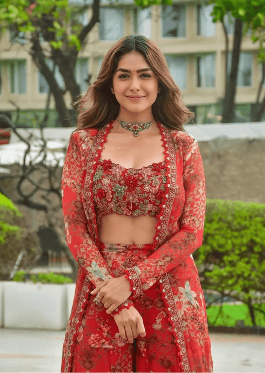 Scarlet Bloom Floral Co-ord Set