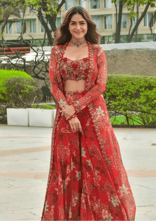 Scarlet Bloom Floral Co-ord Set