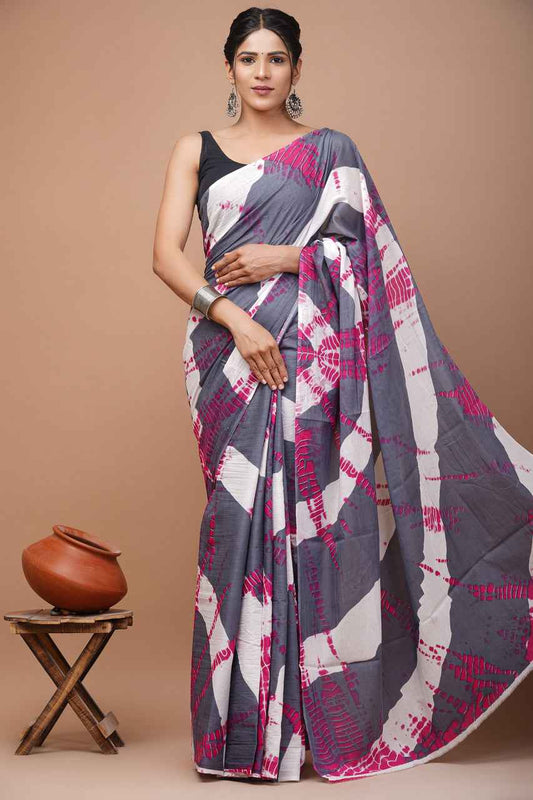 Urban Mirage Tie & Twist Mulmul Cotton Saree